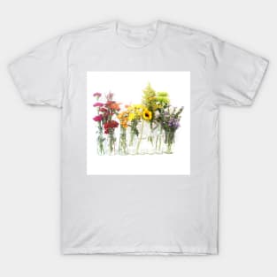 Rainbow of Flowers T-Shirt